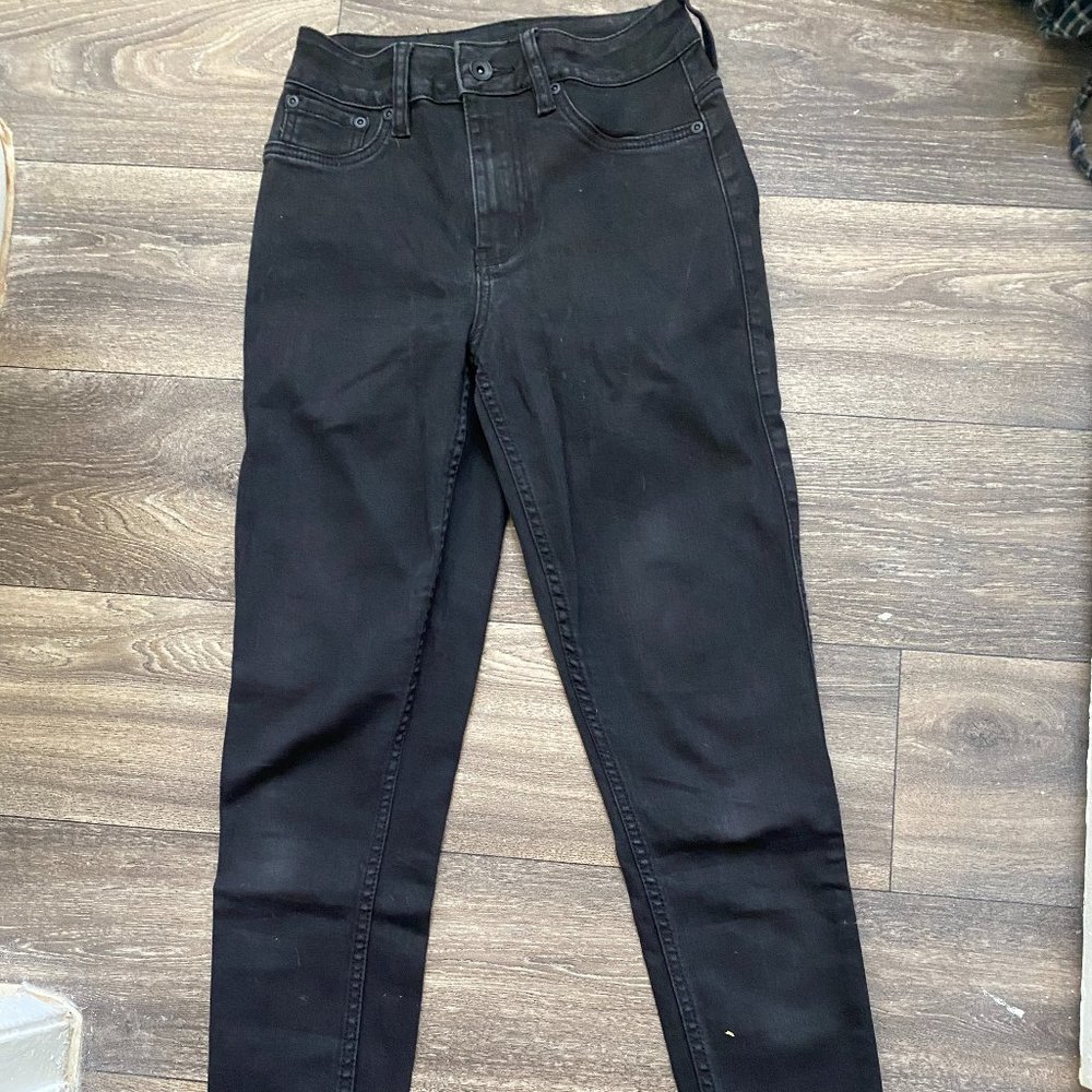 Black Straight Leg Jeans